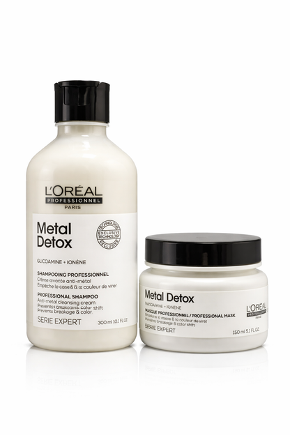 * L'oreal - KIT Metal detox - Shampoo 300ml +  Máscara 150ml